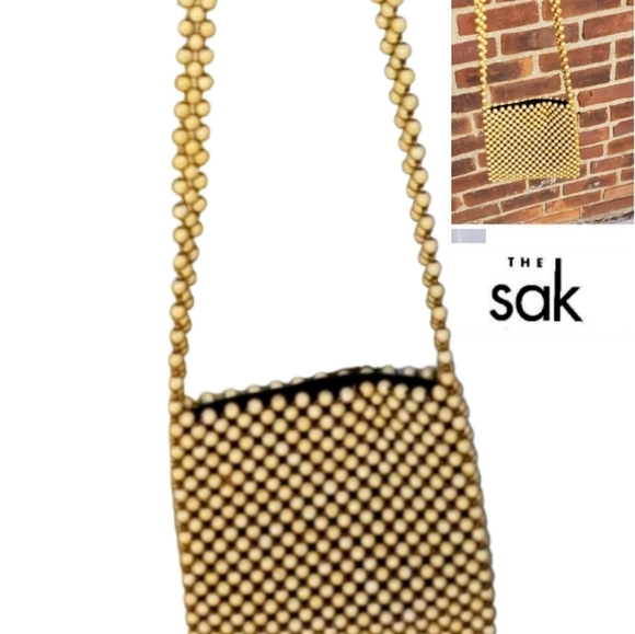 The Sam‎ golden beaded bag NWOT - Picture 1 of 6